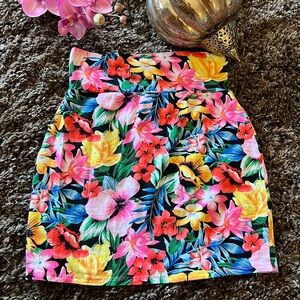 PINK Victoria’s Secret High Waist Hawaiian Floral Mini Sk